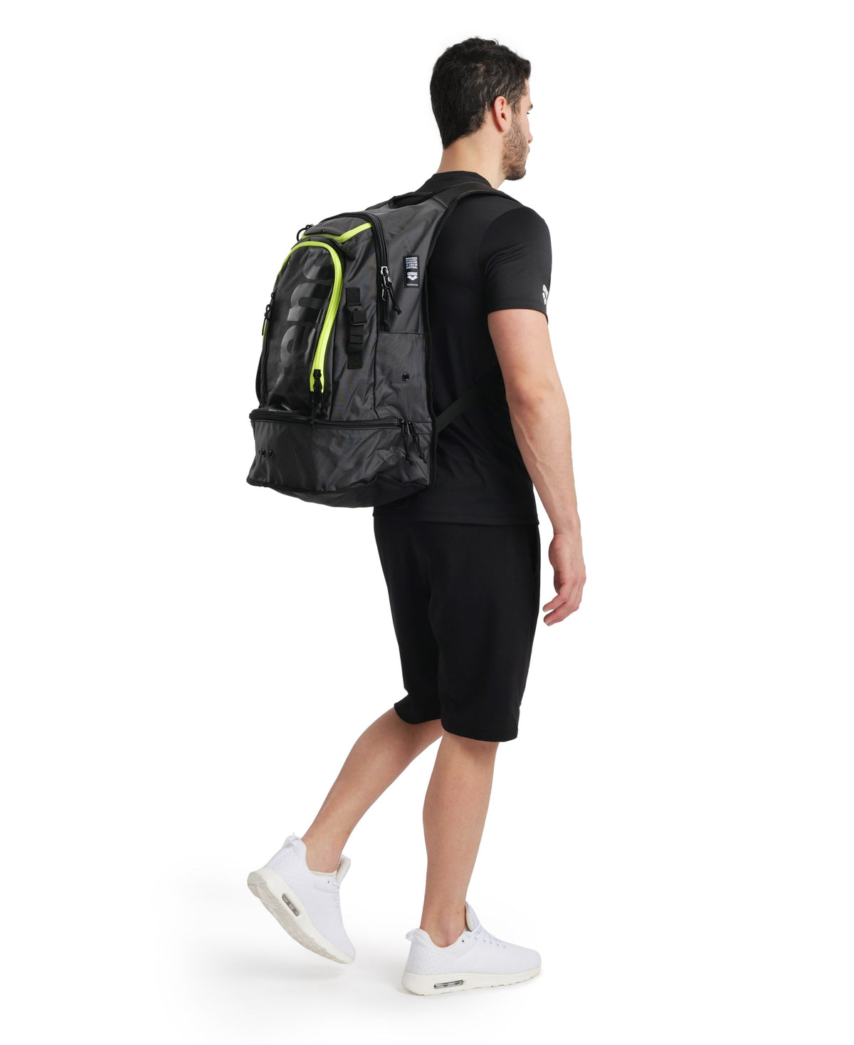Arena Fastpack 3.0 Backpack Dark Smoke Neon Yellow