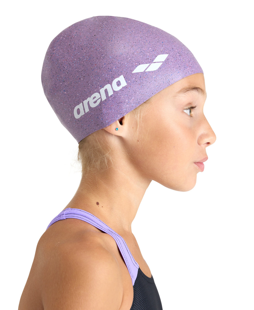 Arena Junior Classic Silcone Cap Pink Multi