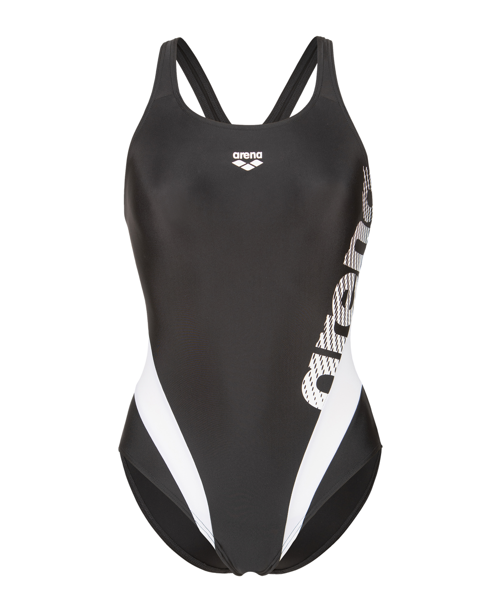 Arena Womens Stripflow Swimsuit Black White