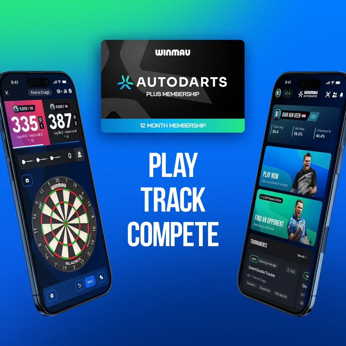 Winmau Auto Darts Tripod & 12 Month Subscription