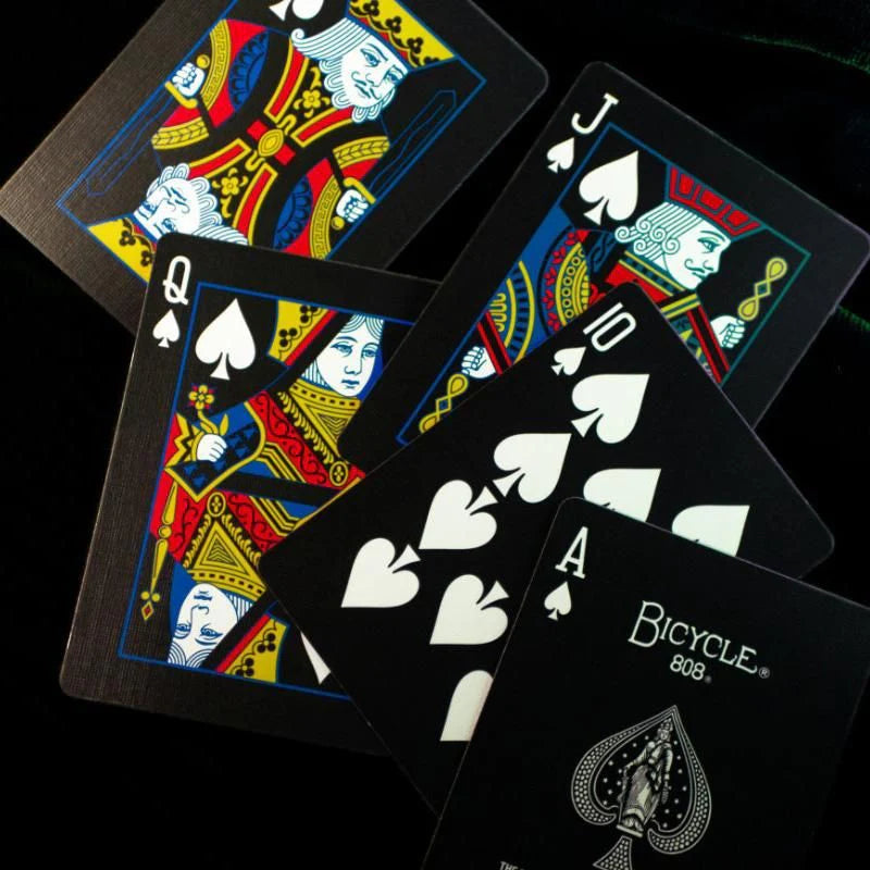 Bicycle Rider Back Reverse Playing Cards (Green & Black)