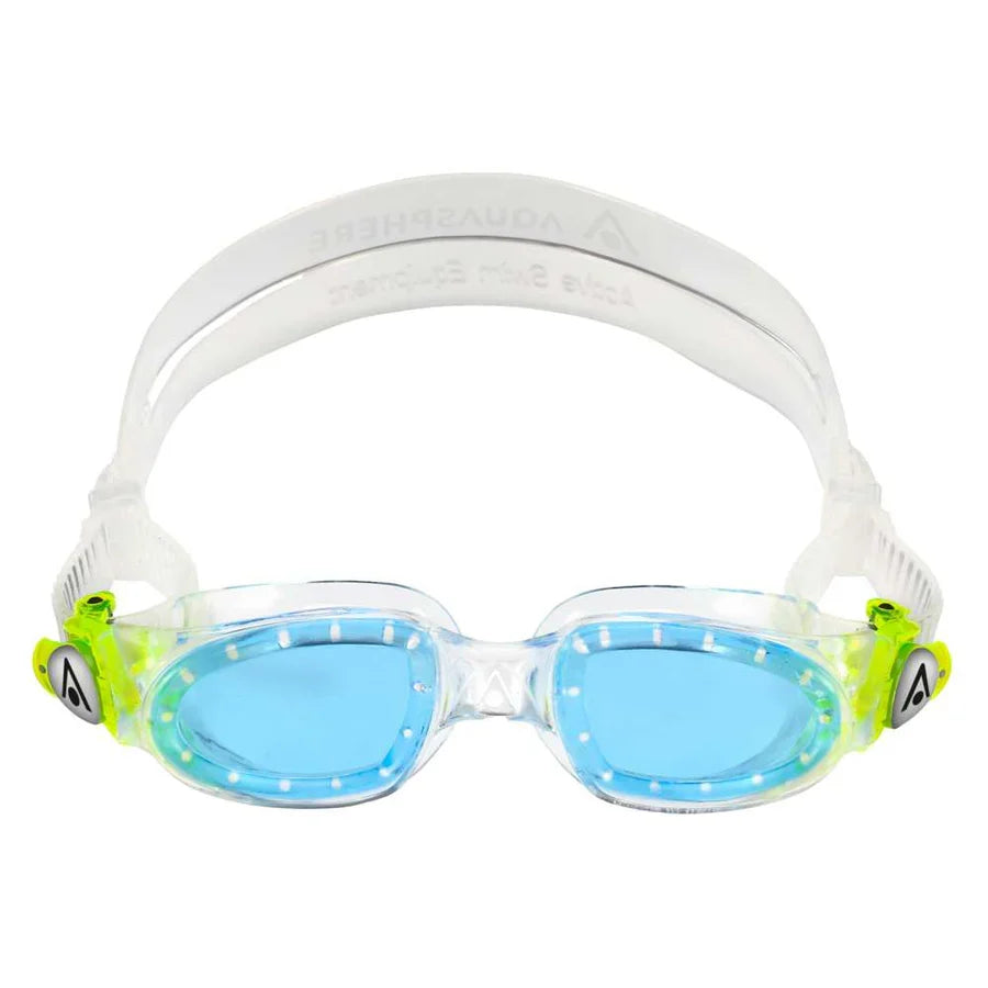 Aquasphere Moby Kid Goggle Clear Lime Blue Lens
