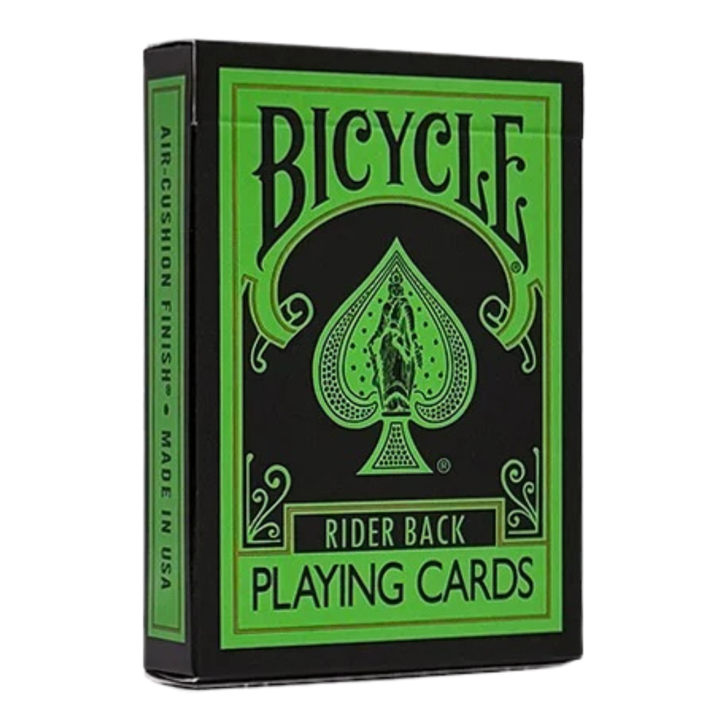 Bicycle Rider Back Reverse Playing Cards (Green & Black)