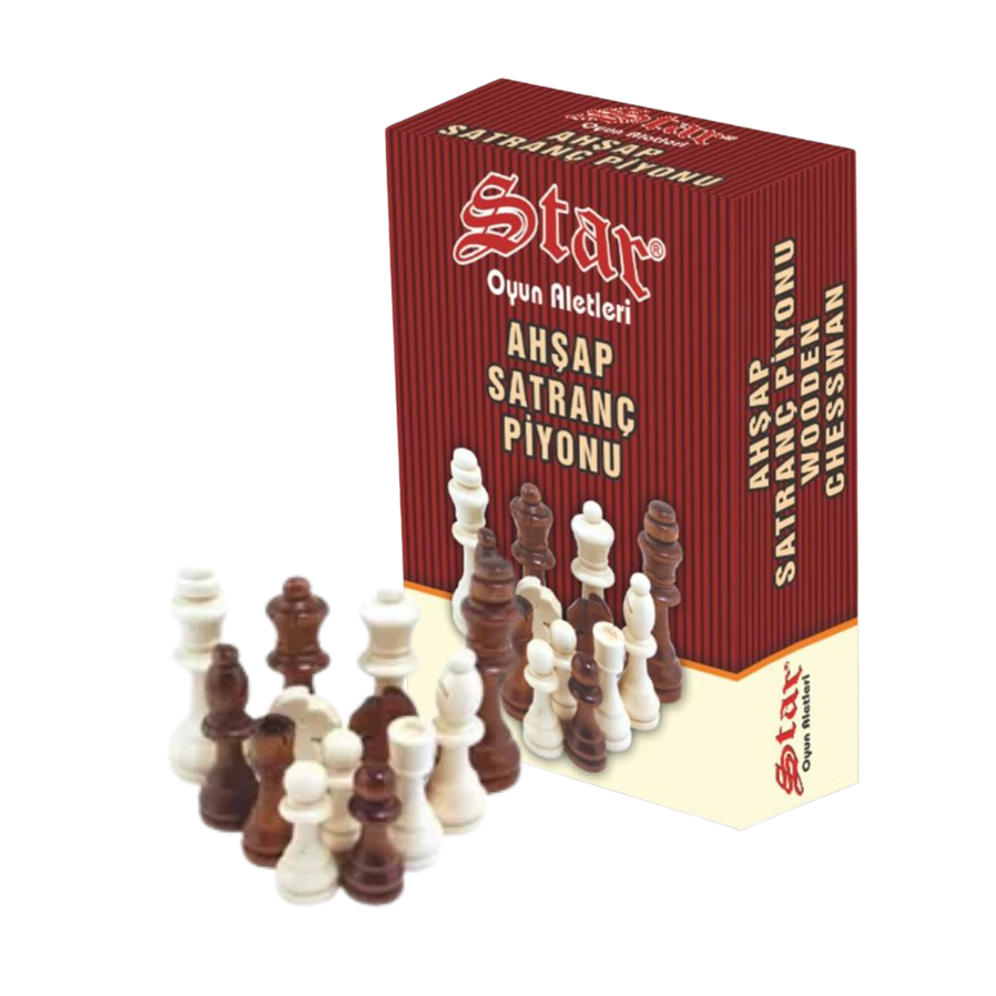 Star Game Wooden Chessmen Set No.5