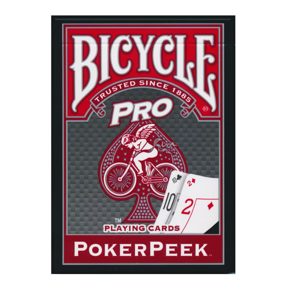 Bicycle Poker Peek Pro Playing Cards Red