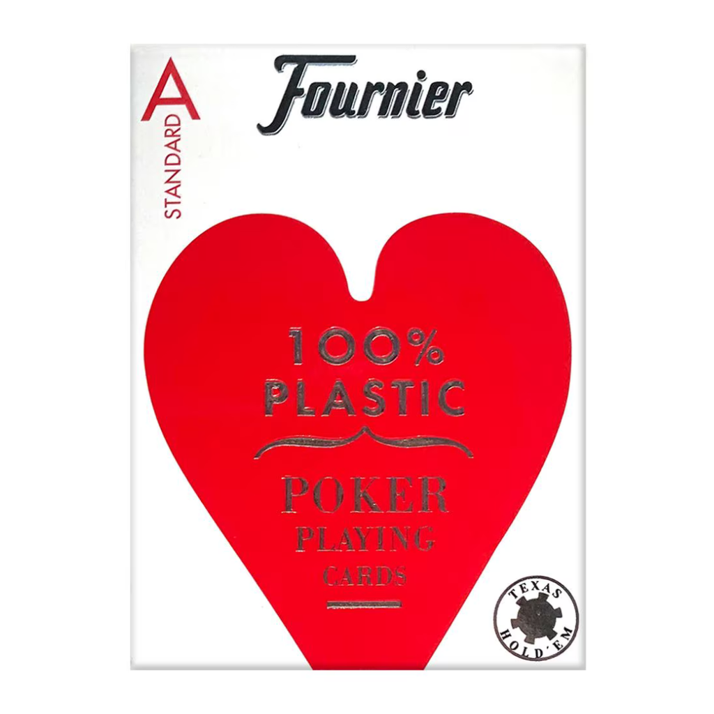 Fournier Plastic Poker Cards Standard Red