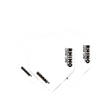Winmau Rhino Standard Dart Flights Solid White x 10