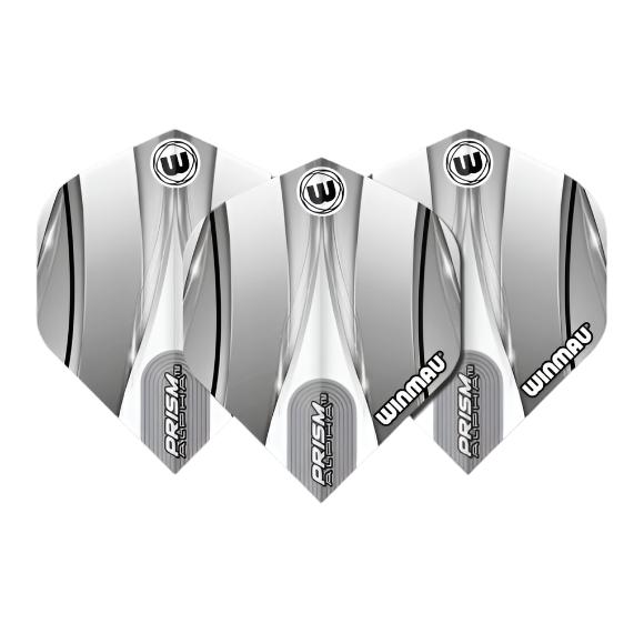 Winmau Prism Alpha Flights White Black