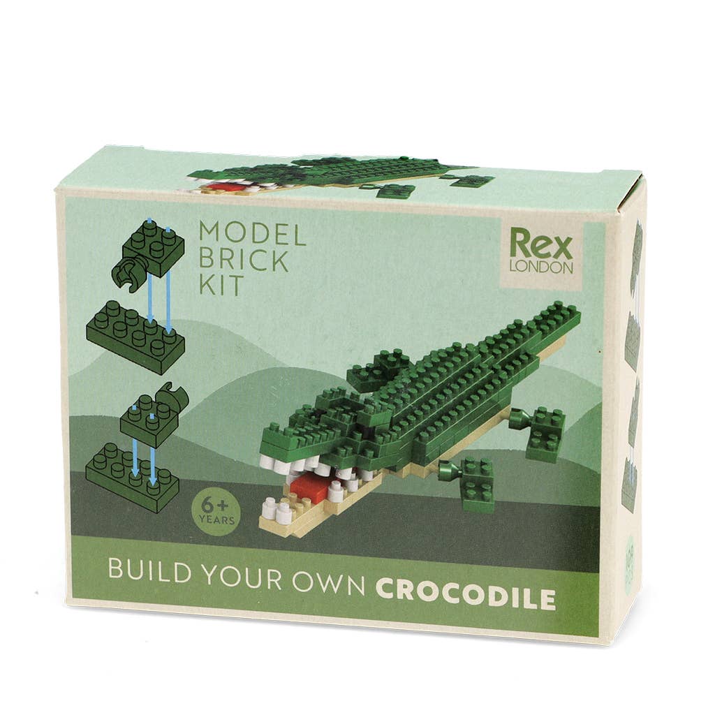 Build your own animal model brick kit - Crocodile