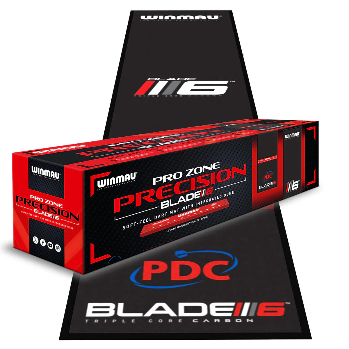 Winmau Pro Zone & Integrated Oche Dartmat