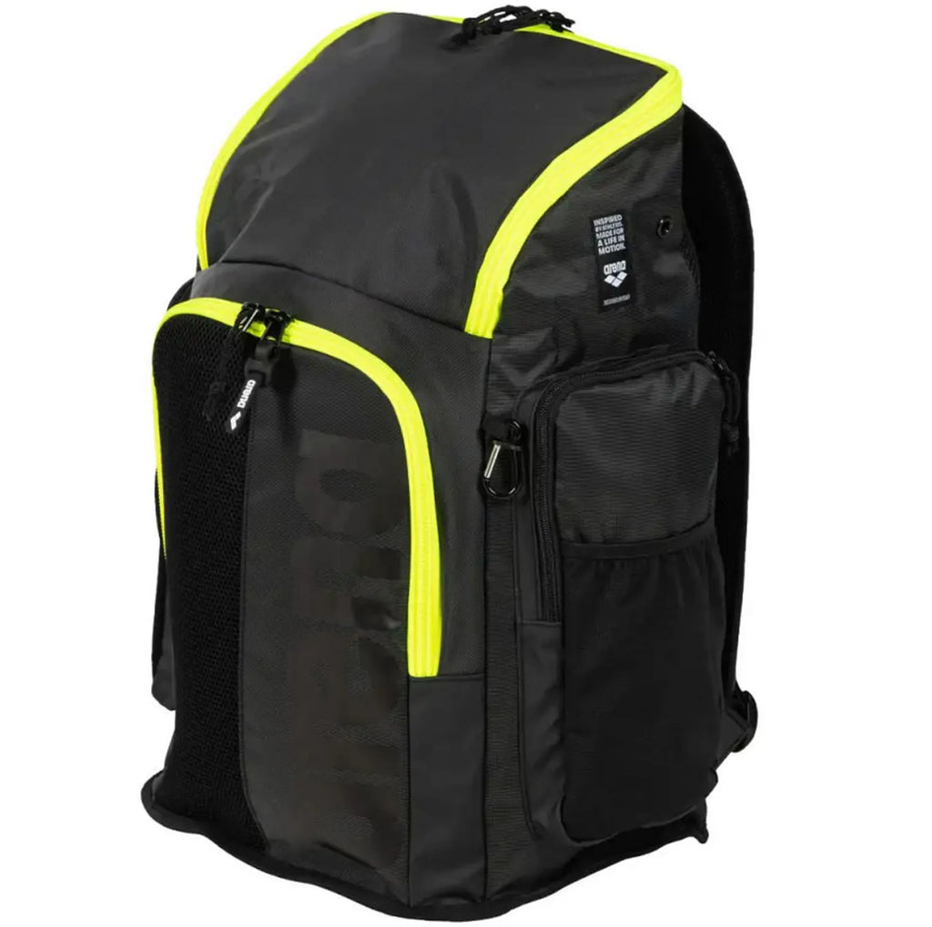 Arena Spikey 111 Backpack Dark Smoke Neon Yellow