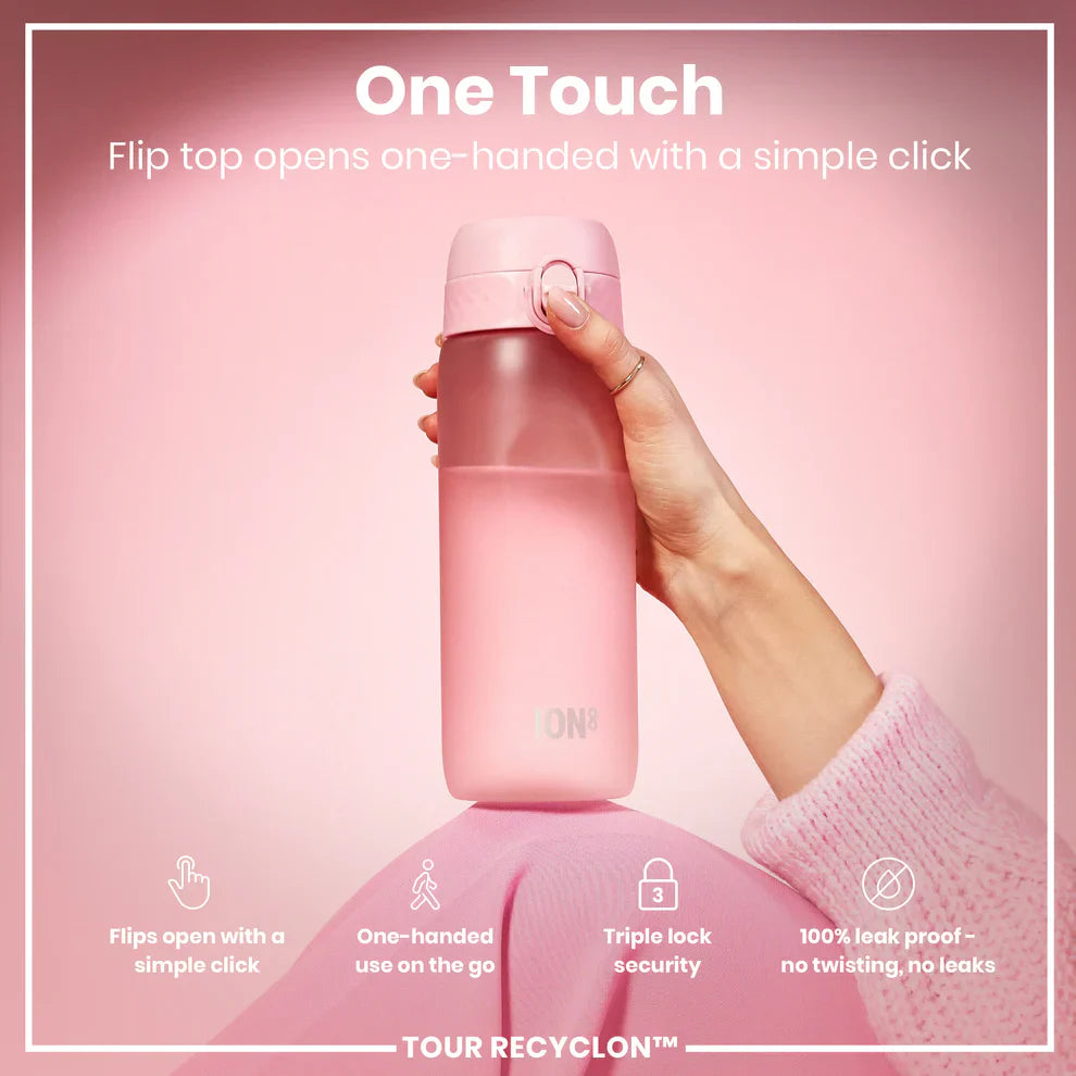 Ion8 Tour Water Bottle Rose Quartz