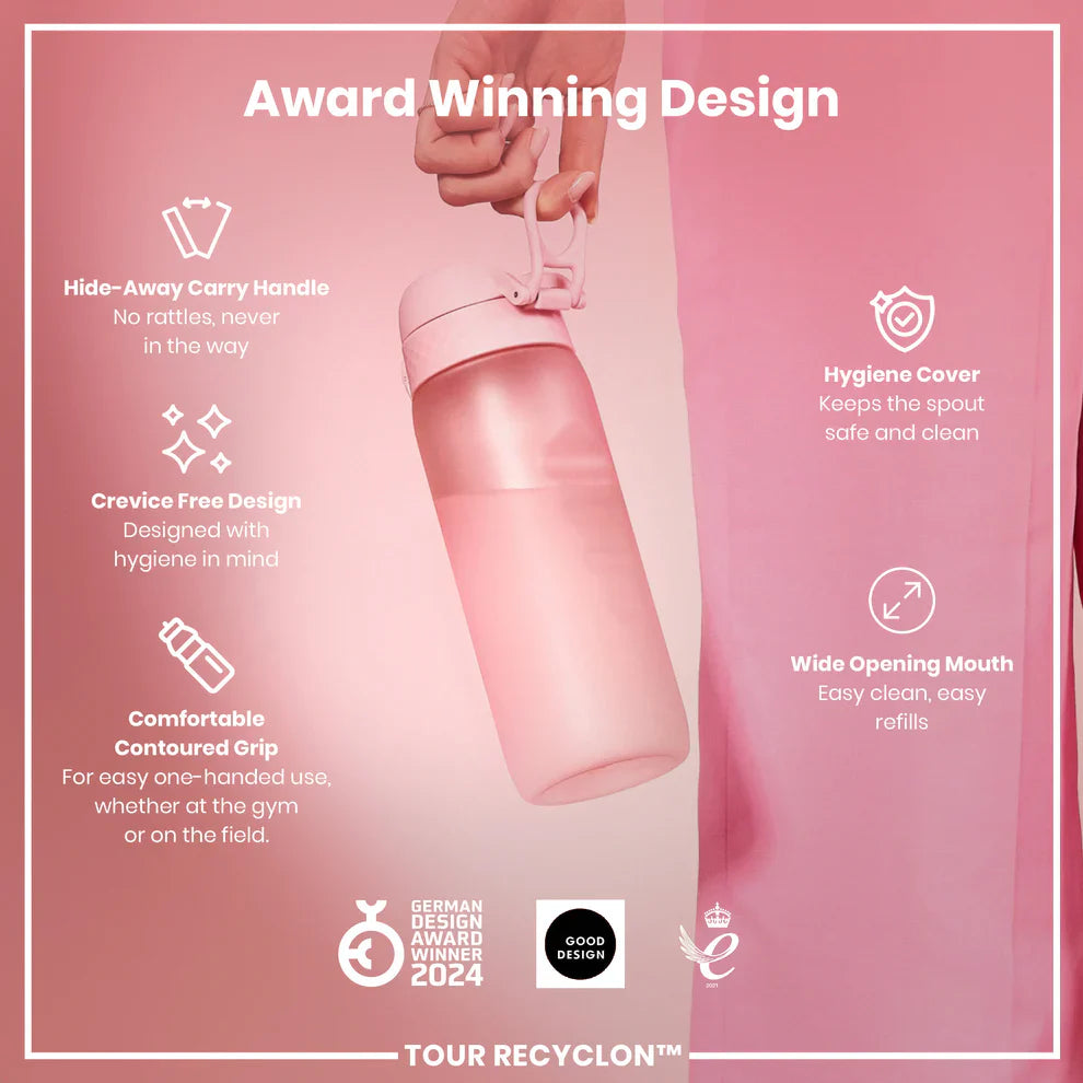 Ion8 Tour Water Bottle Rose Quartz