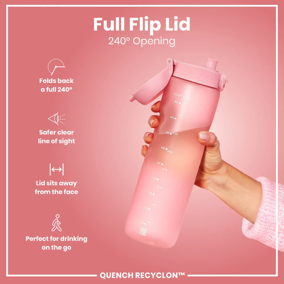 Ion8 Quench Water Bottle Rose Quartz
