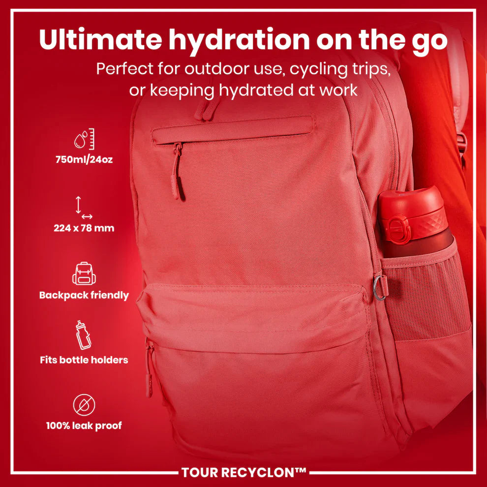 Ion8 Tour Water Bottle Red