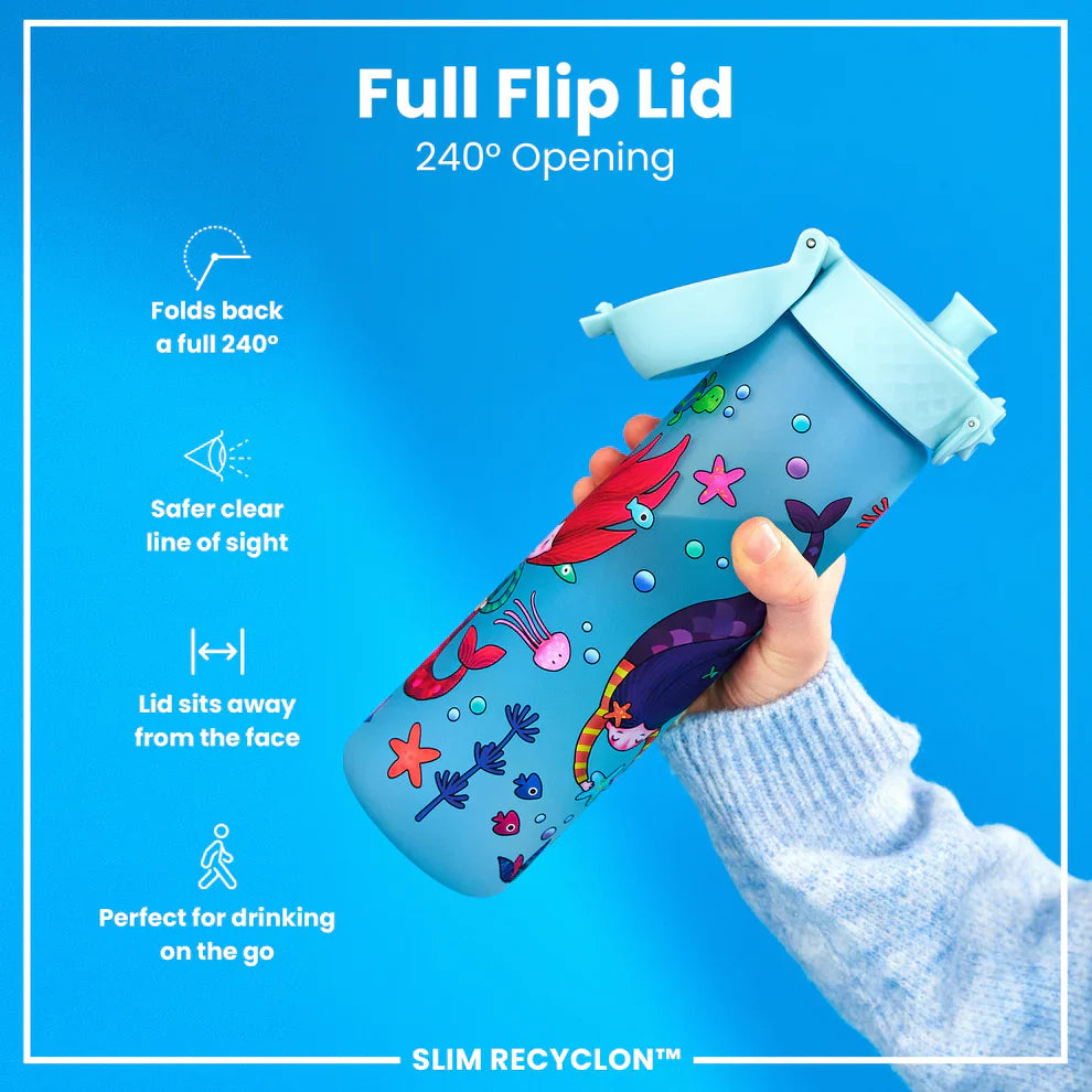 Ion8 Slim Water Bottle Mermaids