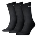 Puma Crew 3pk Black x6 New