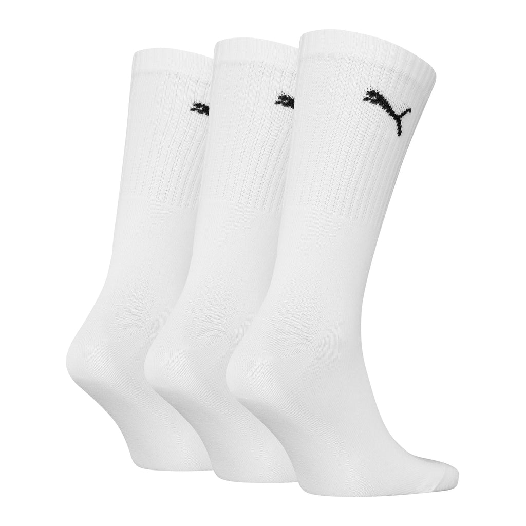Puma Crew 3pk White x6 New