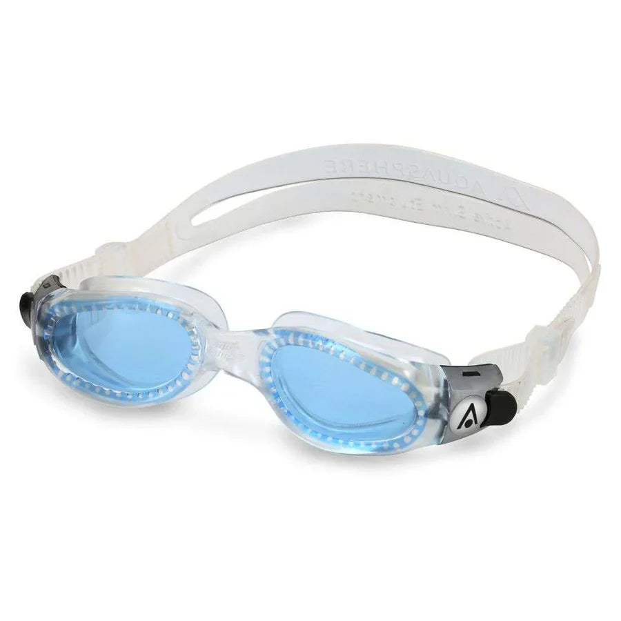 AquaSphere Kaiman Compact Goggle Transparent Lens Blue