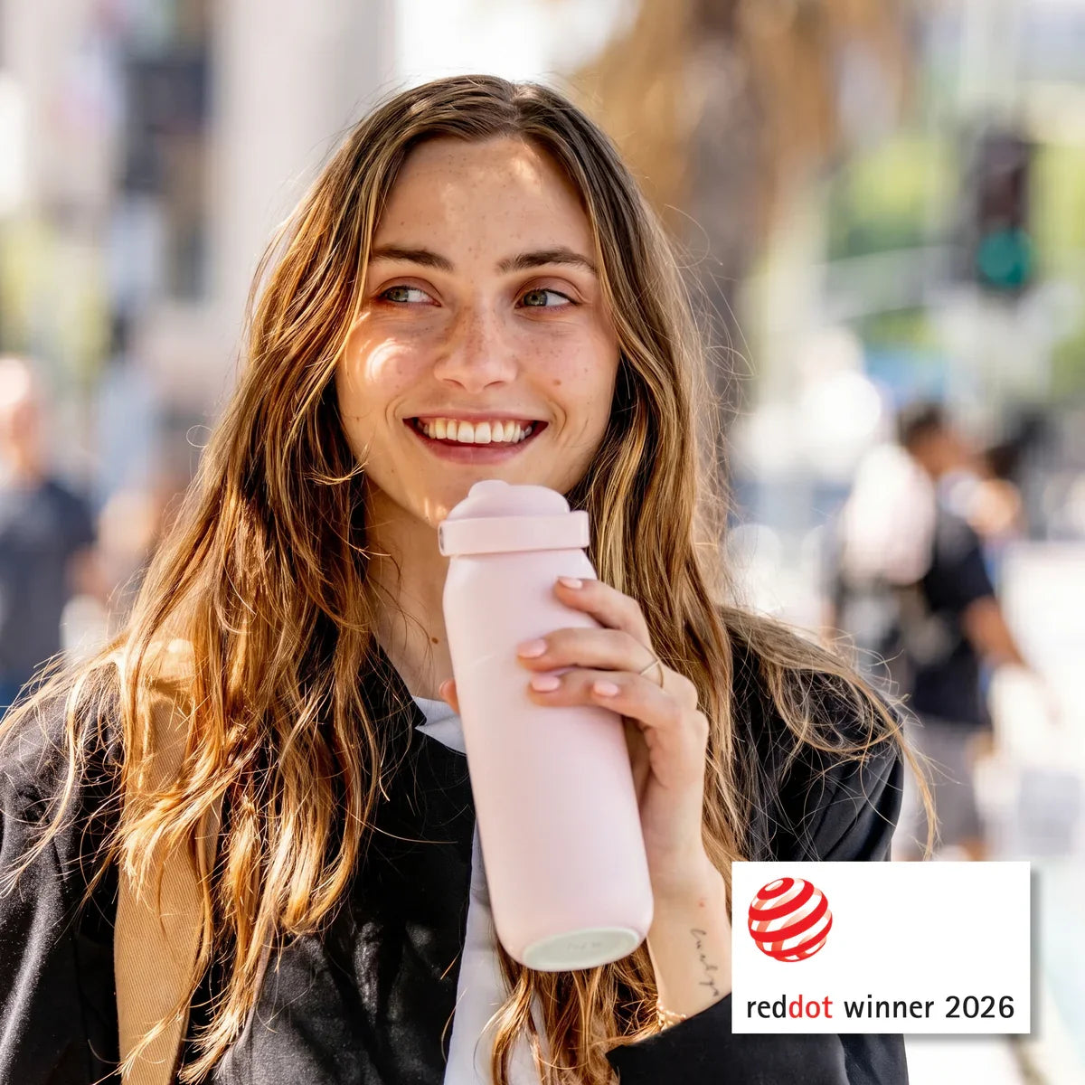 Ion8 Urban 360ml Insulated Water Bottle Blossom