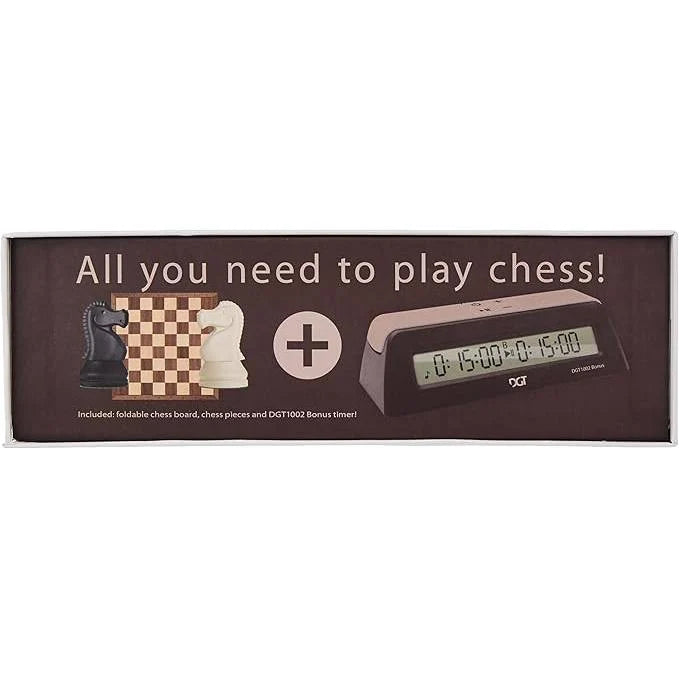 DGT Chess Starter Box Brown (Pieces, Board & DGT1002)