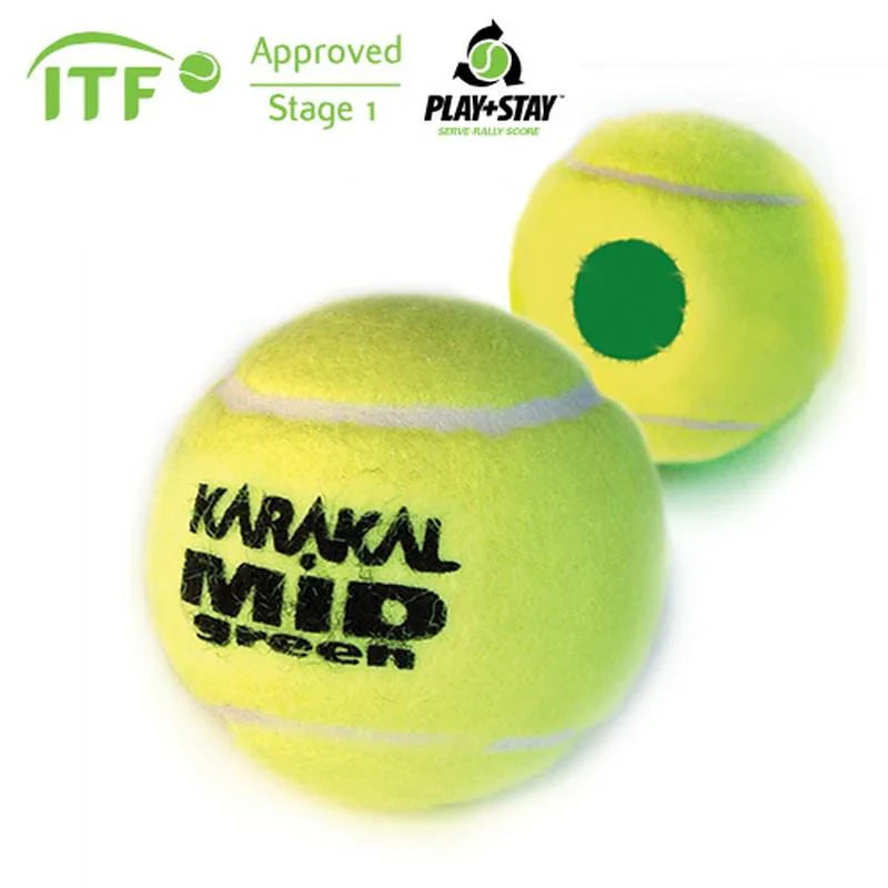 Karakal Mid Tennis Balls Green