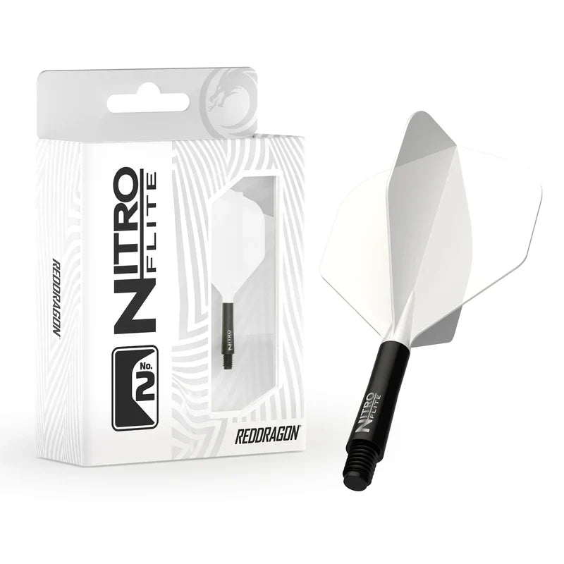 Red Dragon Nitro Flight & Shaft White Black Inter #2