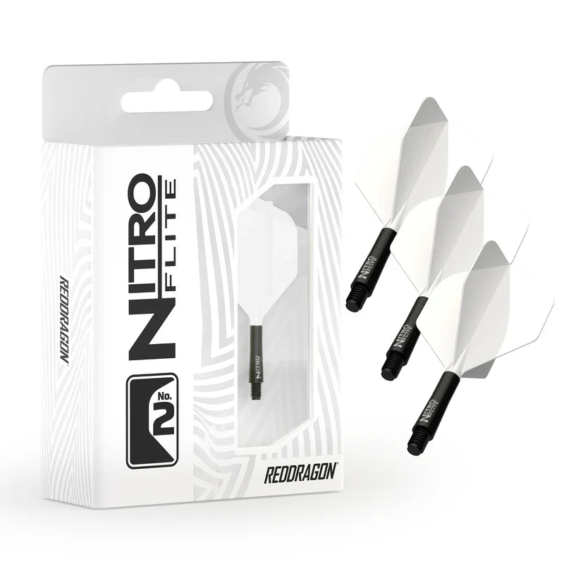 Red Dragon Nitro Flight & Shaft White Black Inter #2