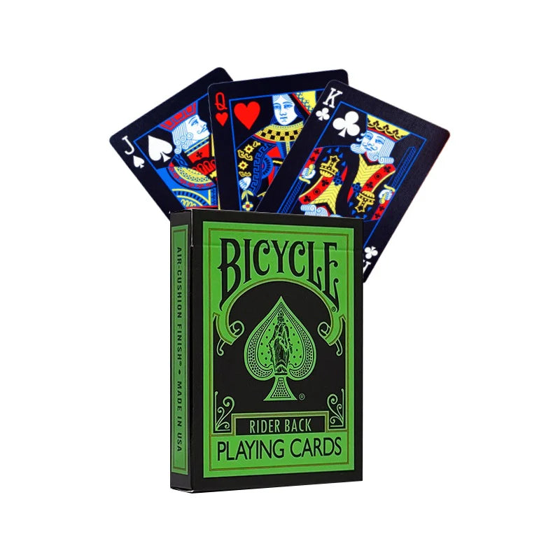 Bicycle Rider Back Reverse Playing Cards (Green & Black)