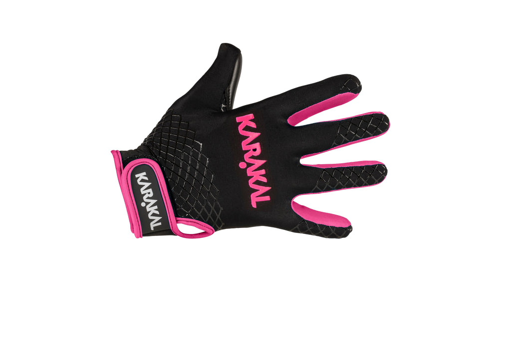 Karakal Web Gaelic Glove Black Pink