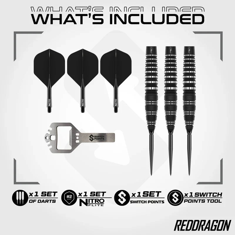 Red Dragon Sable Switch Point Darts Bomb Barrel 2