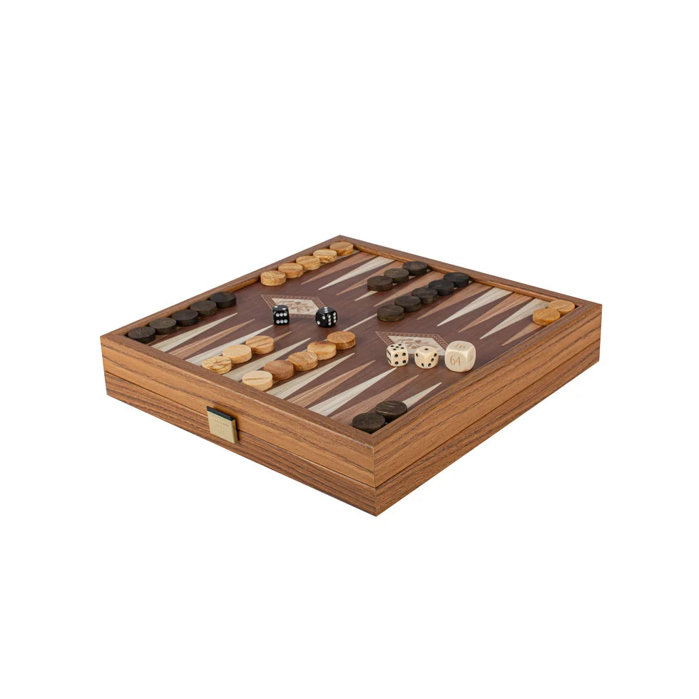 Manopoulos Classic Style 2-in-1 Combo Game Set: Chess & Backgammon