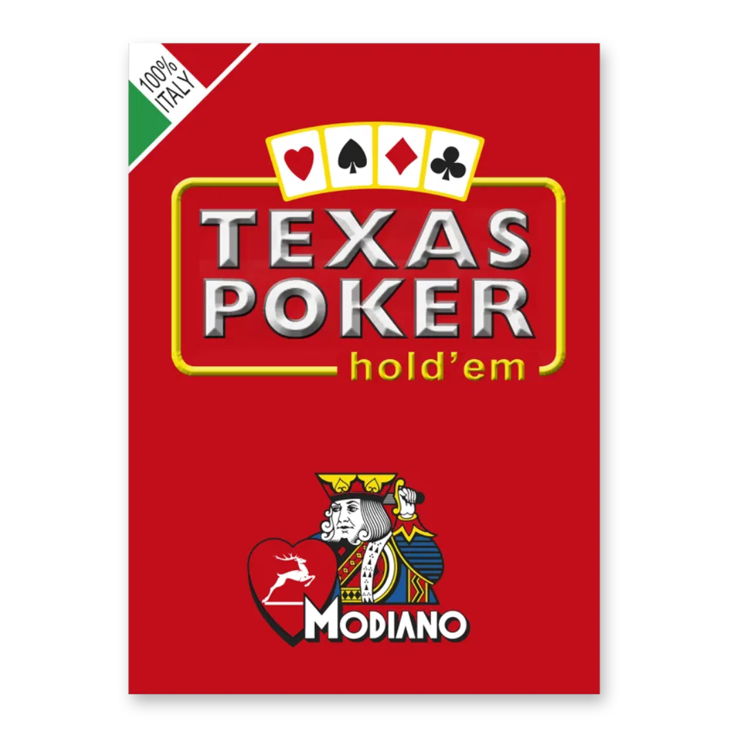 Texas Poker Club 2 Jumbo Index Red Playing Cards