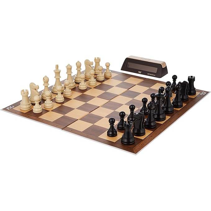 DGT Chess Starter Box Brown (Pieces, Board & DGT1002)