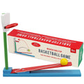 Wooden tabletop basketball game
