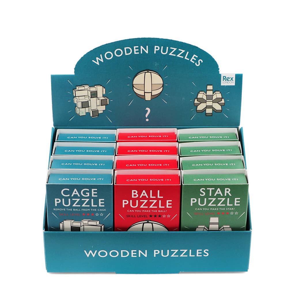 Mini wooden puzzles - Assorted