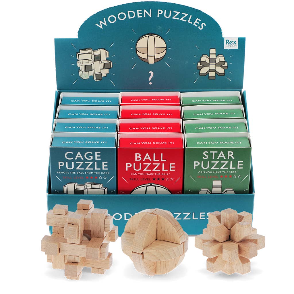 Mini wooden puzzles - Assorted