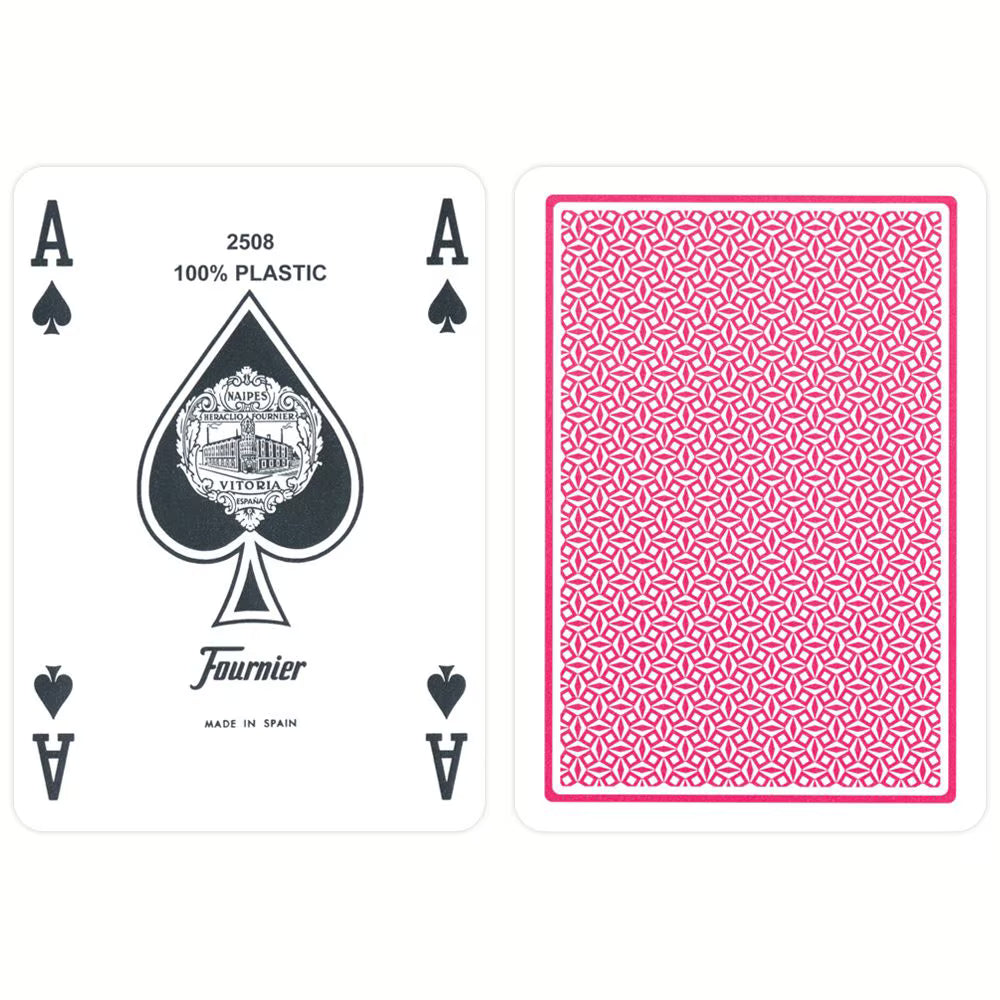 Fournier Plastic Poker Cards Standard Red