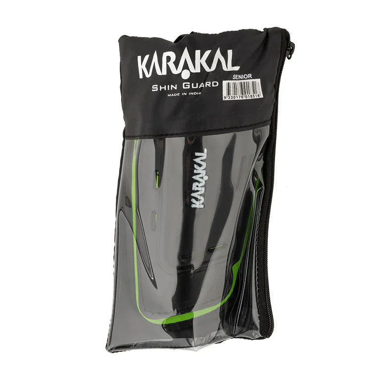 Karakal Slip Shin Guard Black