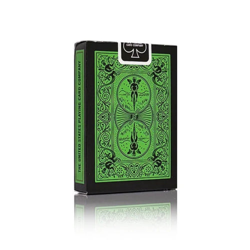 Bicycle Rider Back Reverse Playing Cards (Green & Black)