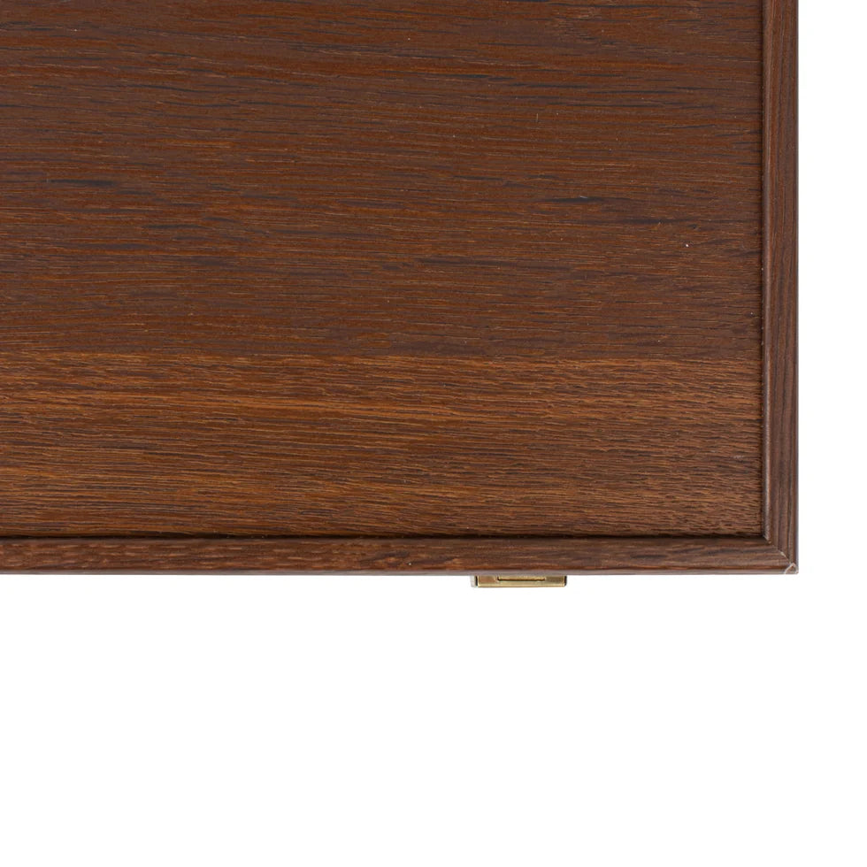 Manopoulos Luxury Poker Set in Dark Walnut Wooden Replica Case