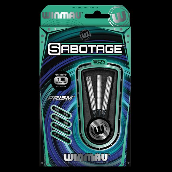 Winmau Sabotage 90% Tungsten Darts Black