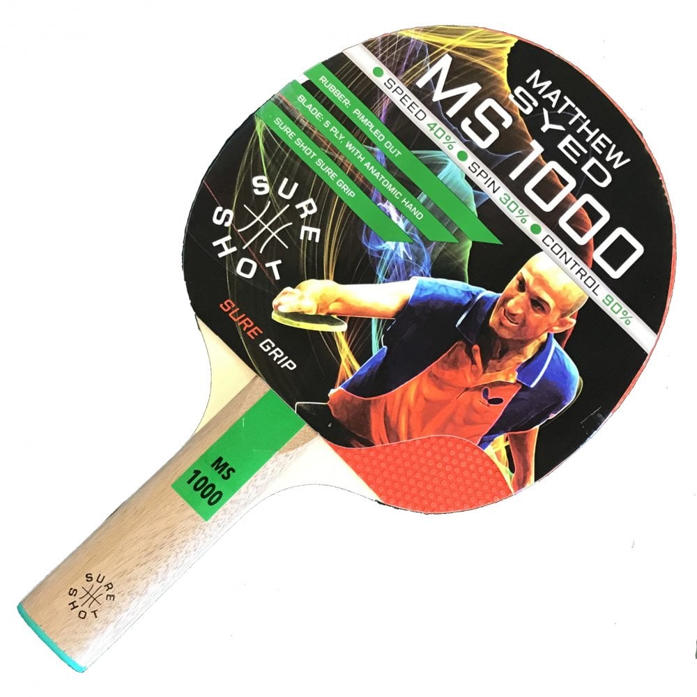 Sure Shot Matthew Syed 1000 Table Tennis Bat